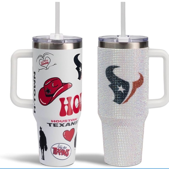 The Memory Company Other - The Memory Company 40oz Tumbler Set - 2-Pack Stainless Steel Houston Texans NEW